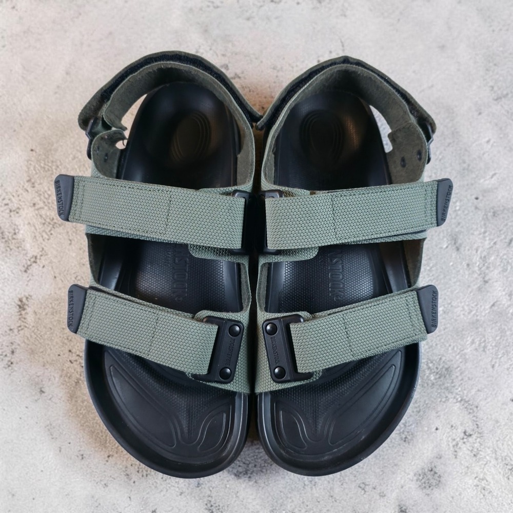 Birkenstock Tatacoa Birko Flor Futura Khaki Green Black Mens Size 11 New
